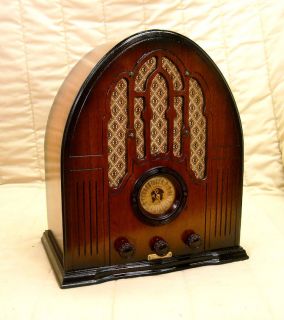 Old Antique Wood Skyrover Vintage Tube Radio   Restored Working 