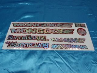 Mongoose BMX Old School White Supergoose Pro 4130 Chromoly Frame 