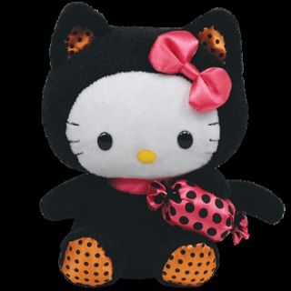 hello kitty black cat costume ty beanie baby halloween new
