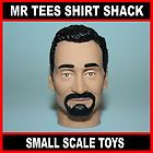 Scale Ertl Sportsman Goatee 12 Action Figure Head Toy Doll Parts