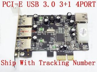 PCIE PCI E PCI E USB3.0 3.0 3+1 4 PORT LOW PROFILE BRACKET WINDOWS 7 