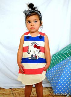 NWT Misha Lulu Hello Kitty Nautical Dress, Sz 6 & 8,  Retail