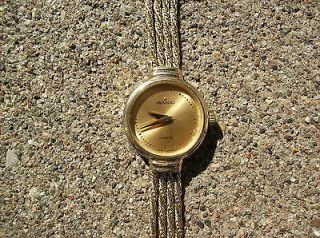 vintage14k yellow gold movado watch gorgeous  725