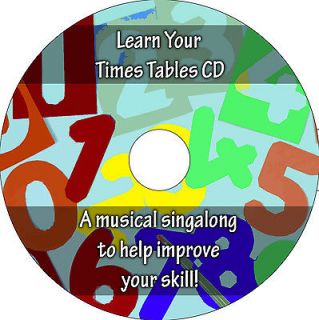 Learn your Times Tables multiplication CD! Improve your maths 