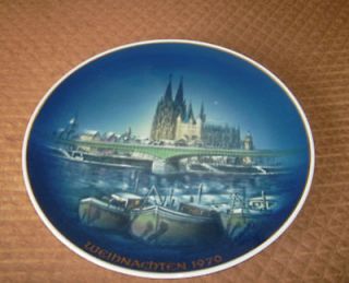 1970 weihnacten 1970 rosenthal plate made in germany 9 inches low 