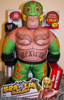WWE Brawlin Buddies Plush Figure TALKING  Rey Mysterio *2 Left*
