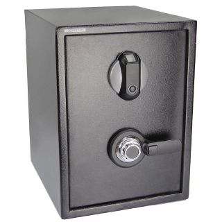 Fingerprint/Me​chanical Dial Safe Gun Cash Box Jewel Home 