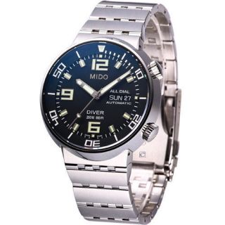 MIDO All Dial Diver 200M Automatic Swiss Watch Black M837045811