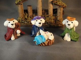 handmade clay kuvasz dog nativity set by sandra time left