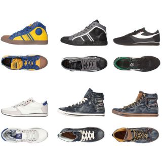 Scarpe Uomo Sneakers DIESEL   6 Modelli a scelta, Pelle e Denim, Alte 