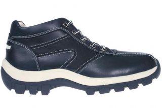 perry ellis mens boots format navy leather 153627 sz 7 5 m