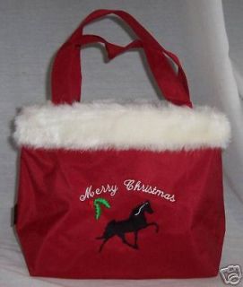 tennessee walking walker horse red christmas tote bag new one day 