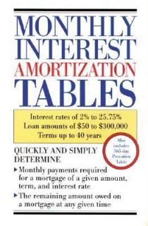 Monthly Interest Amortization Tables by Contemporary Books Staff and 