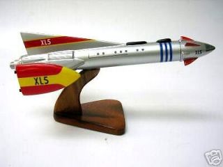 Fireball XL 5 Rocket Airplane Dried Desk Wood Model Large New