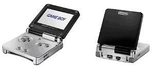 nintendo game boy advance sp black and silver discounted time