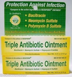 Triple Antibiotic Ointment Dr.Sheffield Protection Against Infection 