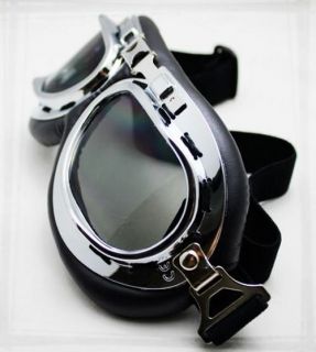   Pilot Scooter Motorcycle Smoke Goggles Ski Road Helmet Glasses Goggle