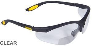 dewalt bifocal reading safety glasses clear lens 1 5 time