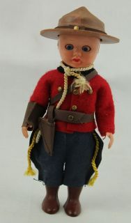 Vintage Plastic Soldier/Ranger Boy Doll with Sleepy Eyes
