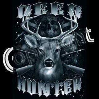 Hunting Tshirt Deer Hunter Buck Gun Rifle Camo Season Woods Nature Bow 