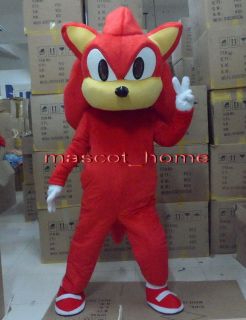 NEW Professional Knuckles Sonic the Hedgehog Mascot Costume Cartoon 