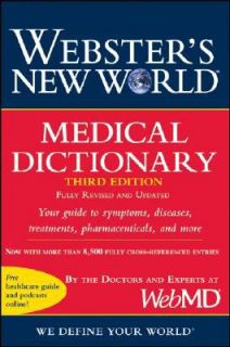 Websters New World Medical Dictionary by WebMD 2008, Paperback 
