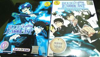 ANIME MANGA DVD Ao No Blue Exorcist 1 25End+OST+OVA (3DVD+CD) Boxset 