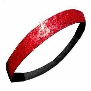 SALE Red Sparkle Glitter Headband Cheerleader Sport Running Softball 