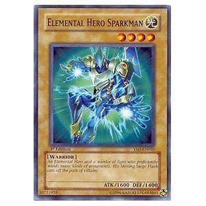 3X Yugioh GX 2006 Starter YSD EN010 Elemental Hero Sparkman Card MINT
