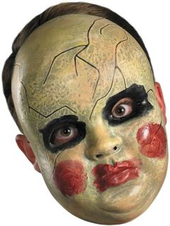 old smeary doll cracked face makeup scary mask dg23930 time
