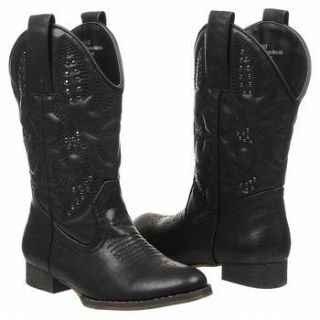   Girls Girls NEW Grit Black Western Cowboy Cowgirl Youth Boots 13 M
