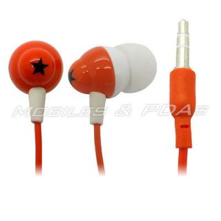 Orange Star 3.5mm Stereo Headphone Earphone for iPod Nano Touch  
