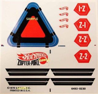   REDLINE FLYING CIRCUS/SKY SHOW ZOPTER PORT STICKERS set mint condition