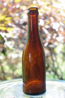 Plain Amber Soda Beer Bottle by Streator Bottle & Glass Co. Illinois 