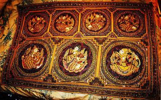 Rare large 1900 Exqusite Burmese antique 122cm 48 Tapestry handmade 