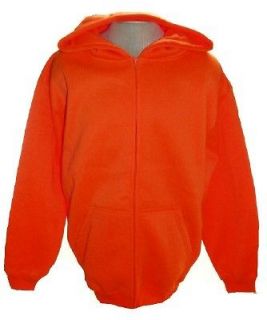 blaze orange hoodie zip jacket medium  19