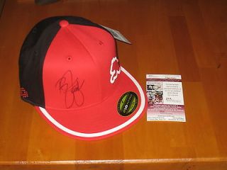 Rickie Fowler signed Black & Red Puma PGA Tour Golf Hat JSA #H42703