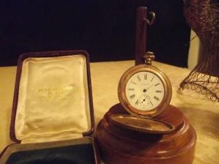 antique waltham pocket watch w original box estate pocket watch