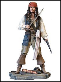 Pirates of the Caribbean Jack Sparrow Life Size Statue (64)   Oxmox 