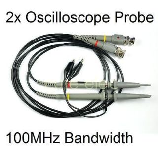 New Two 2x Oscilloscope Scope Clip Probe 100MHz Kit HP Tektronix