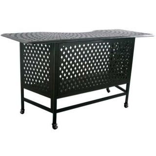 series 60 antiqued bronze 7ft outdoor bar table 