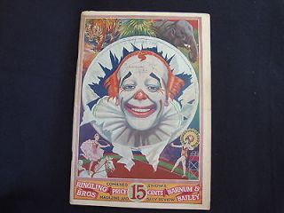 1930s Barnum Bailey Ringling Brothers Circus Magazine Guide St 