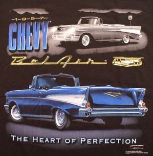 1957 chevy bel air heart of perfection t shirt blacknwt