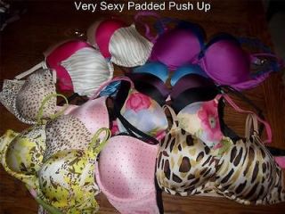   Secret VERY SEXY Bras Padded/Push Up/Lined Demi +{Each Sold Seperate
