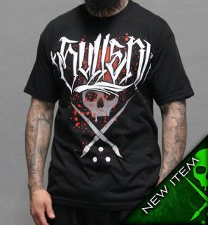 AUTHENTIC SULLEN CLOTHING DIEGO SKULL CROSSED INK PUNK GOTH TATTOO T 
