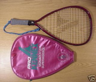 PRO Kennex 3 7/8 grip Racquetball Monarch 231 Widebody with cover 