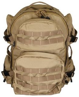 New Medium Tactical 2 Day MOLLE Patrol Assault Pack Backpack TAN BROWN 