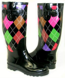   ! Flat GALOSHES WELLIES RUBBER RAIN Boot Riding Hunter Style ALL SIZE