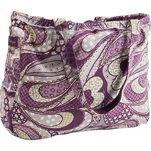   One 31 Retro Metro tote patchwork paisley purse casual purple fall NEW