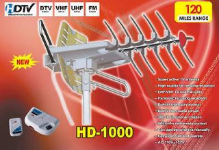   1000 Rotating HDTV Digital Amplified Outdoor Antenna  no more cable TV